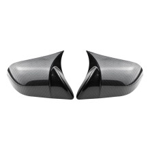 Car Rearview Cover Protective Trim Exterior Door Cover Side Wing Mirror Cap for Model 3 2016 -2024 Carbon Fiber