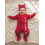 (6-12 Months, Red) Ολόσωμη φόρμα μωρών κορδέλα μαλλιών 5