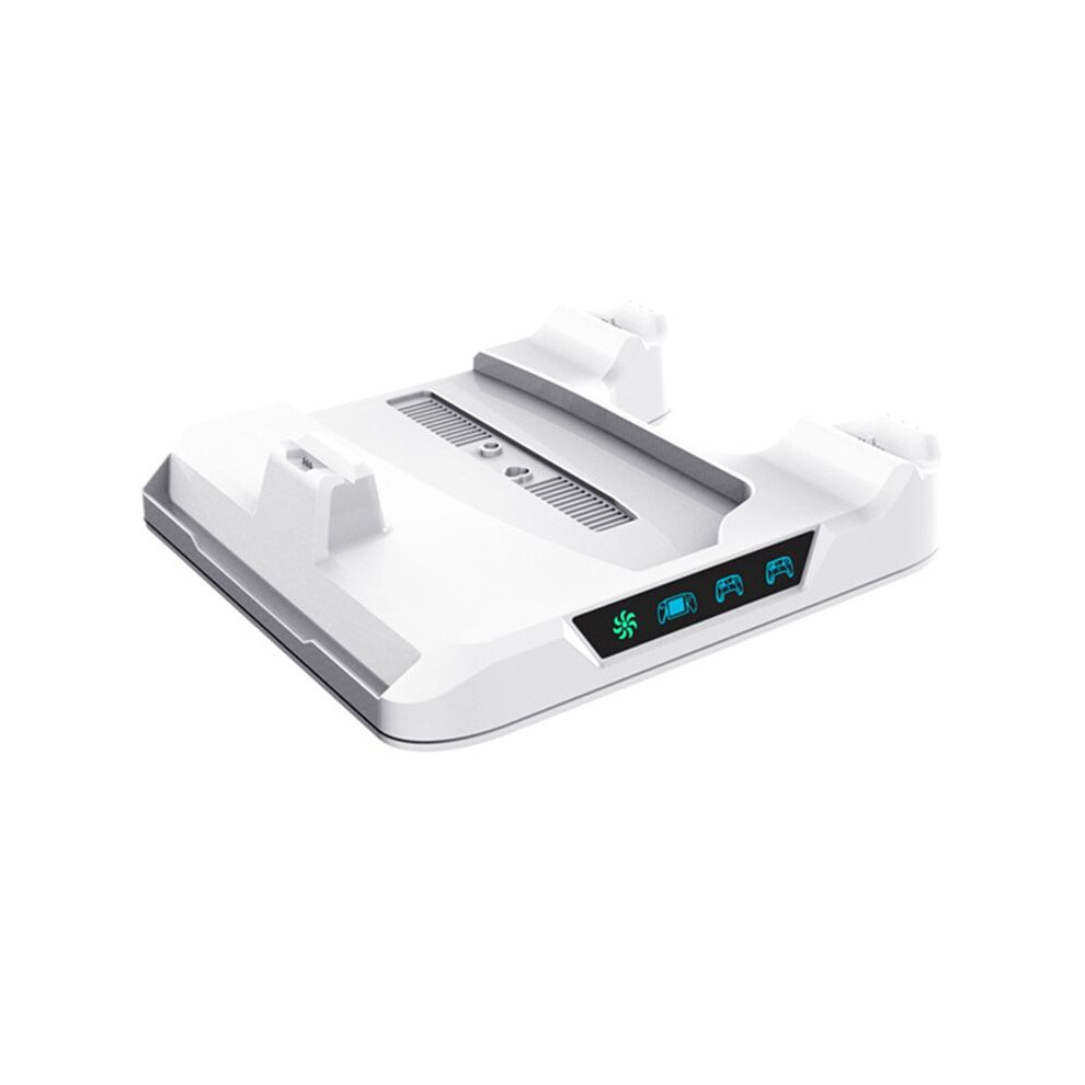 For Ps5 Pro/Ps5slim/Ps5 Console Cooling Stand Charging Station Dock Controller Storage Rack With Cooling Fan B Light 4711262724790