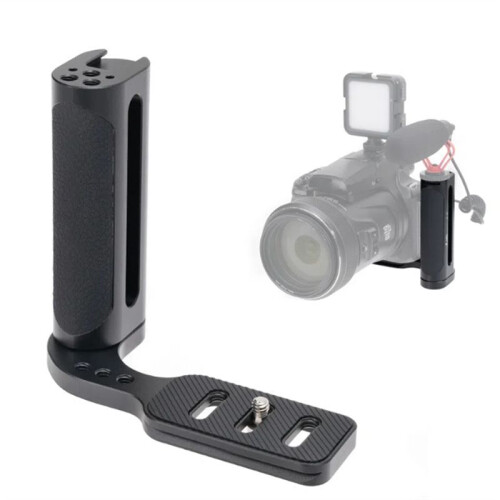 JLwin Left Handle Hand Grip Quick Release L Plate for       Camera Tripod 2