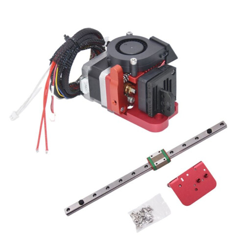 Extruder Direct Drive Upgrade Kit with Linear Rail Slide Kit X Axis Linear Guide Kit with Backplane Bracket B