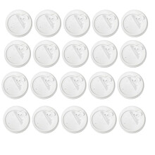 200Pcs Count Coffee Cup Lids, 3.54inch Disposable Plastic Lids for 10oz, 12oz, 16oz, and 20oz Paper Cups White