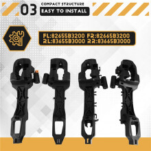 4Pcs Front Rear Door Handle Base Bracket 82655-B3200 82665-B3200 for Mistra 2014-2019 83655B3000 83665-B3000