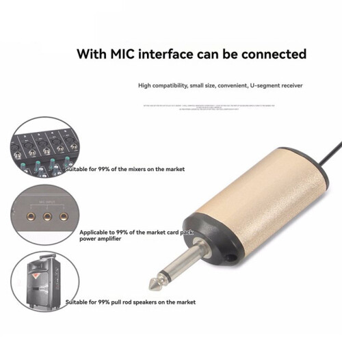 Microfono Wireless Professionale Collega e Usa KTV Microfono Audio per Esterni per Karaoke Canto DJ Microfono 2