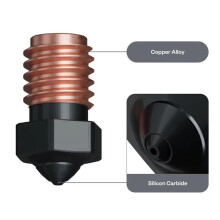 Boquilla Phaetus de Carburo de Silicio V6, Resistente A Temperaturas de 550 C. Boquillas Aptas para Cualquier Material y Compatible con Voron Vzbot