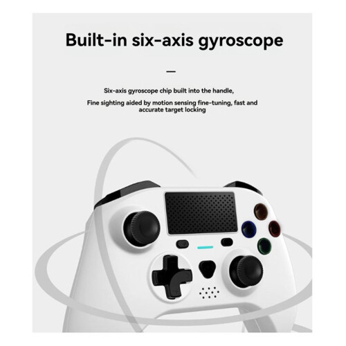 For PS4 Wireless Controller Console Gaming Controller  Gamepad with RGB Dual Sense Vibrate Black 2