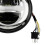 Farol de LED de Motocicleta Retrô de 5,75 Polegadas para Farol , Luz de Modificação de Seta Diurna, Preto 5
