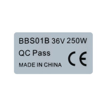 20 SZTUK 36V250W Ebike Naklejka na dla Bafang Przednia Tylna Piasta Silnika Etykieta CE Naklejka na Elektryczny Rower Konwersja Naklejki 36V250W