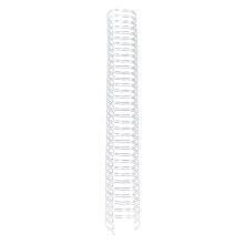 50 Packs Wire Binding Spines A4 Paper 180 Sheets Silver 3/4in Double Loop