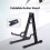 Foldable A-Shape Guitar Stand with Rubber Padding, 28x30.5x37cm Black 5