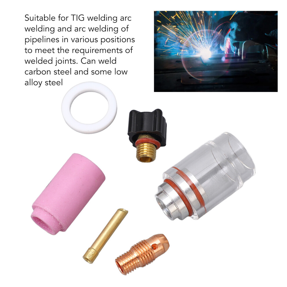 6pc 2.4mm TIG Glass Cup Nozzle Set