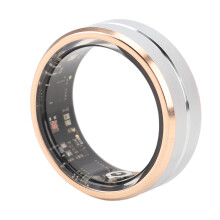 Smart Health Ring Gold Edge IP68 Waterproof Pedometer 15-Day Battery Size 8