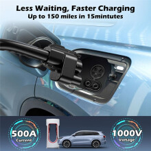 NACS Till CCS Elfordonsadapter med Interlock 500 Ampere / 1000V för Superchargers CCS1 Snabbladdning