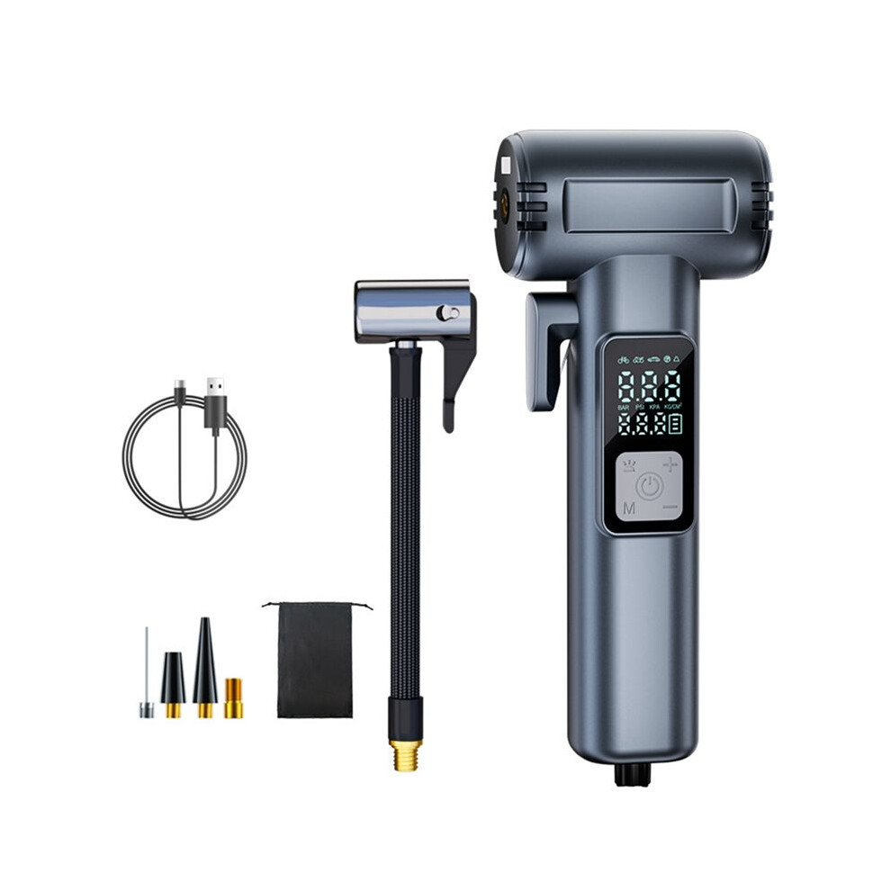 Portable Tire Inflator With Built-In Pressure Gauge And Dual 2000Mah Batteries 4713405658320
