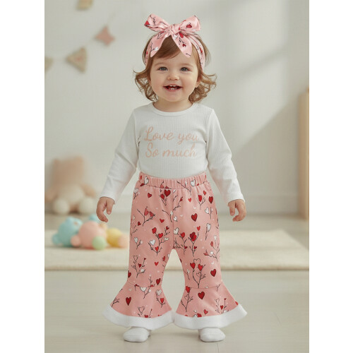 (12-18 Months, White) Set 3 piese bandă păr 2