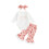 (1-3 Months, White) Set 3 piese bandă păr 1