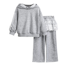 (8 Years, Light Grey) Φθινοπωρινά ρούχα για φαρδιά παντελόνια.