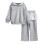 (8 Years, Light Grey) Φθινοπωρινά ρούχα για φαρδιά παντελόνια. 1