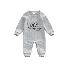 (12-18 Months, Gray) Salopetă pentru bebeluși și băieți, cu mânecă lungă, guler rotund, salopă, toamnă