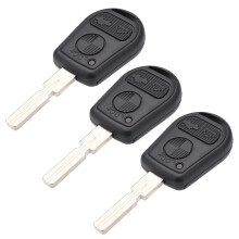 2X Uncut Replacement 3 Button Car Remote Key Keyless Shell Case for  E31 E32 E34 E36 E38 E39 E46 Z3
