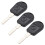 2X Uncut Replacement 3 Button Car Remote Key Keyless Shell Case for  E31 E32 E34 E36 E38 E39 E46 Z3 1