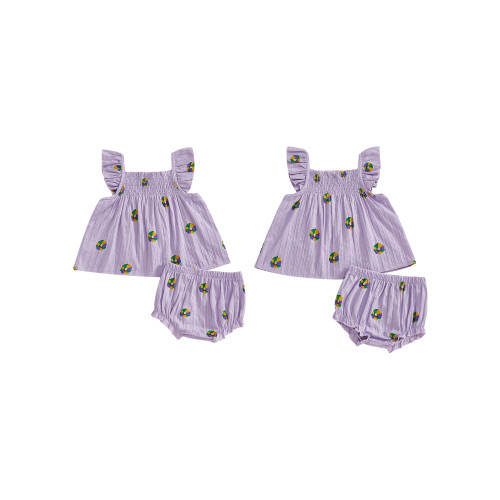 (12-18 Months, Lavender) Conjunto moderno de 2 peças. 1
