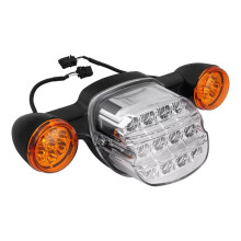Motorcycle LED Tail Light Brake Turn Signal Light for  Low Rider FXLR 2018-2020 Low Rider S 2020-2025 Black