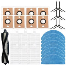 For A30 Pro Vacuum Cleaner Accessories Replacement Main Roller Side Brushes HEPA Filter Mop Cloth Dust Bag