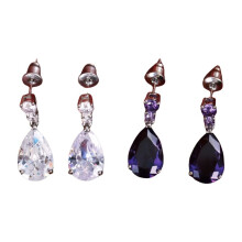 European and American Earrings Elegant Women'S Water Drop Earrings Fashionable Accessories