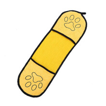 Fast-Drying Pet Towel for Dogs and Cats - Super Absorbent Bath Towel 62x23cm Yellow