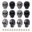 12Pcs Skull Studs for Leather, Skull Screw Back Rivets, Punk Skull  Stud Rivet, Metal Skull Decorative Buckle Studs 1