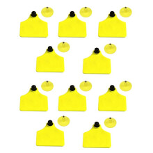 10pcs RFID UHFAnimal Ear Tag ISO18000 6C Electronic Ear Tag Rfid Uhf Tag 860-960mhz LF 134.2mhz Bull Ear