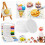 Magic Puffy Paint,3D Drawing Magic Canvas Sponge,Puffy Popcorn Drawing Texture Painting Kit,DIY Bubble Drawing Pens 2