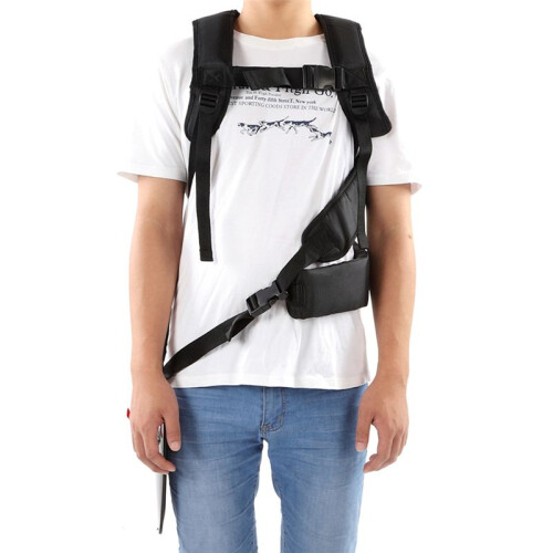 Universal Trimmer Double Shoulder Strap Adjustable M Shaped Mower Belt for Brush Cutter Garden 1