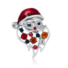 Weihnachtsbrosche, Modisch, Weihnachtsmann, Weihnachtsbrosche, Bunte Glühbirne, Ornament, Emaille, Anstecknadeln