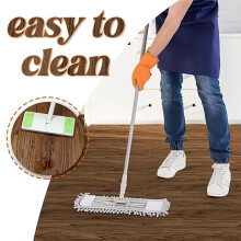 32 Pieces of Self-Adhesive Floor Tiles Wood Grain Wall Stickers Waterproof Floor Stickers 5.9x17.7inch PVC Floor Tiles B