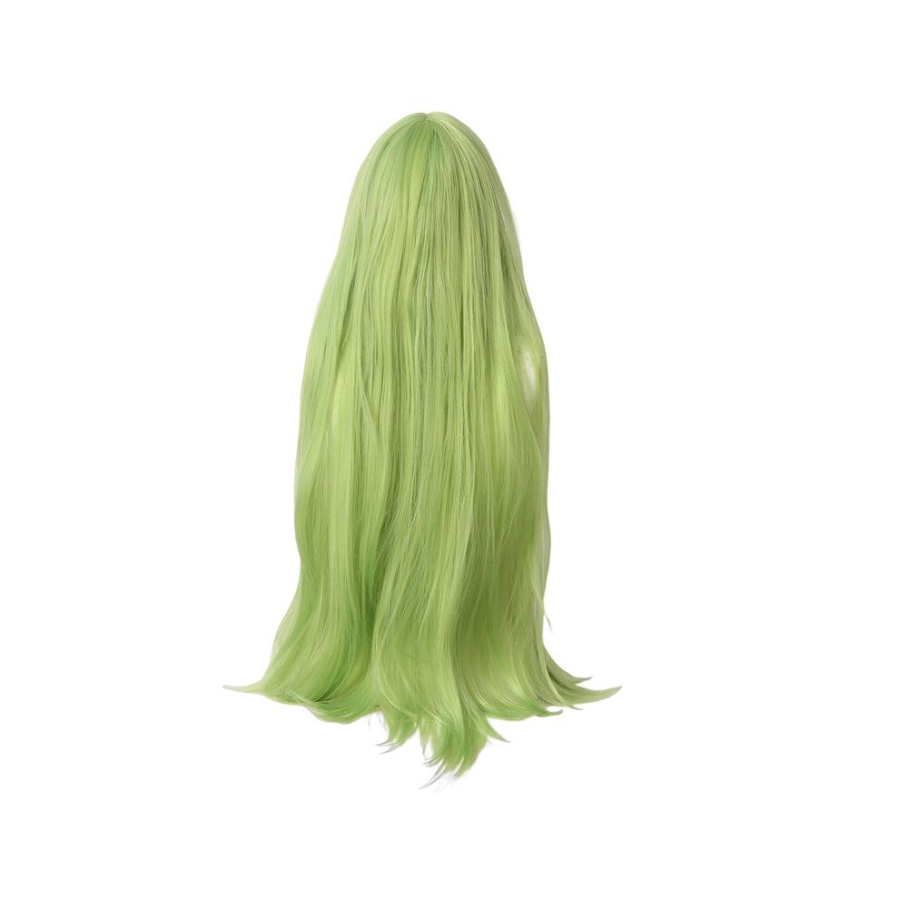 Tauoh Unisex Green Grass Long Straight Wig, Fiber Synthetic Wig, Matchmaker Wig Braided Wig For Anime Cosplay
