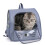 Cat Backpack, Backpack for Hiking, Travelling, Camping, Portable Pet Backpack, Ideal for Small Animals 2
