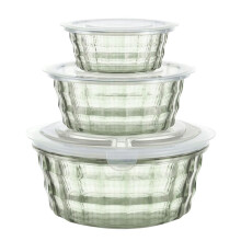 Caja de Fruta de Plástico Recipientes de Fruta con Sopera Recipiente de Plástico Transparente Recipiente de Plástico Recipiente Sellado Verde