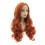 Peruca Dianteira de Renda de 24 Polegadas, Cabelo Humano Liso e Crespo, com Sensação de Cabelo Sintético, Peruca de Rolo Ondulado Longo Natural 4