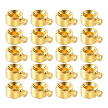 20pcs Crimp Beads for Jewelry Making, Silver Spacer Beads Metal Bead Plug Crimp Pendant for Bracelet Necklace B
