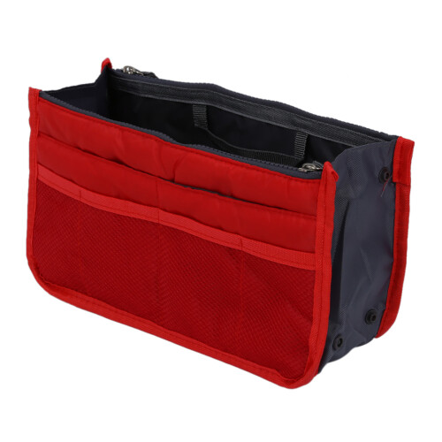 Nylon Handbag Insert Comestic Gadget Purse (RED) 1