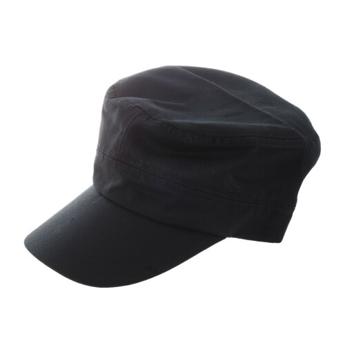Stylish Plain Military Army Cap Castro Cadet Patrol Cap Hat Adjustable（Black）
