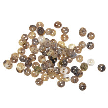 100 x 8 mm Pearl Buttons of Pearl Shell Round Heads