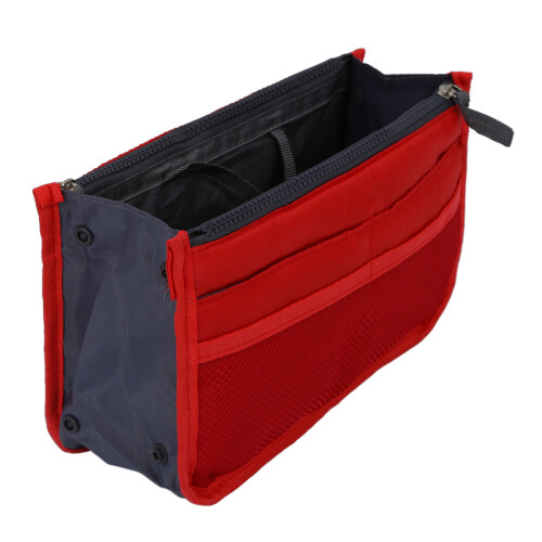 Nylon Handbag Insert Comestic Gadget Purse (RED) 1