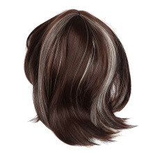 Parrucca Cosplay Per Le Donne Capelli Medio Lunghi Per Ragazze Capelli Medio Lunghi Con Frangia D'oro Misto + Marrone