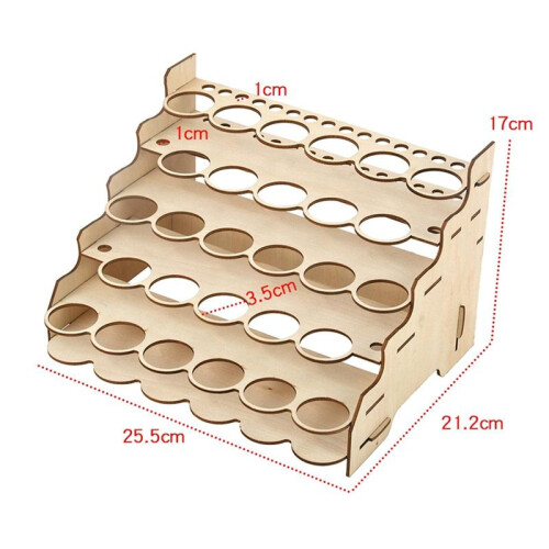 Model Paint Organizer Simple Multi-Layer Delicate Convenient Paints Holder DIY Pigments Shelf with Multiple Slots B