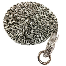 Outdoor Dragon Spine Self-Defense Whip Chain Stainless Steel Titanium Steel Keel Bracelet Metal Necklace Waist Chain B