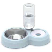 Automatic Pet Feeder and Water Bowl 2-in-1 Combo Food Container with Water Dispenser for Cats Dogs Leak Proof
