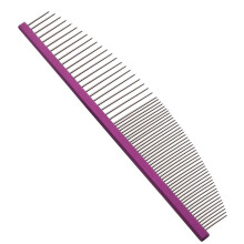 Crescent Coarse Grooming Pet Comb Wide/Fine Tooth Butter Comb for Dogs & Cats Removing Tangles